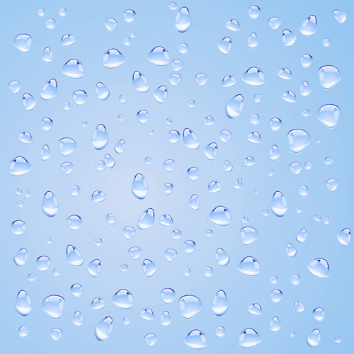 Transparent water drops design background vector 05