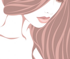 Fashion woman abstract design vector 01