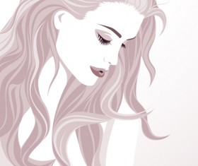 Fashion woman abstract design vector 03