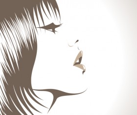 Fashion woman abstract design vector 05