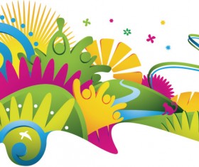 2014 Brazil World Cup creative design vector