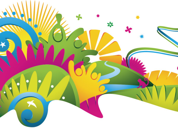 2014 Brazil World Cup creative design vector