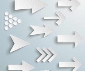 3D arrow business template background 02