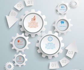 3D arrow business template background 03