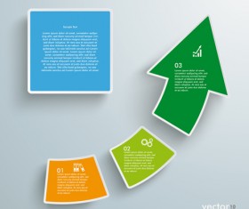 3D arrow business template background 04