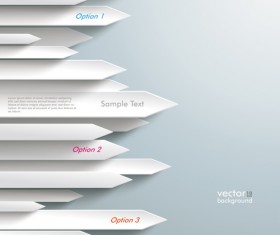 3D arrow business template background 05