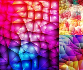 3D shiny colorful vector background