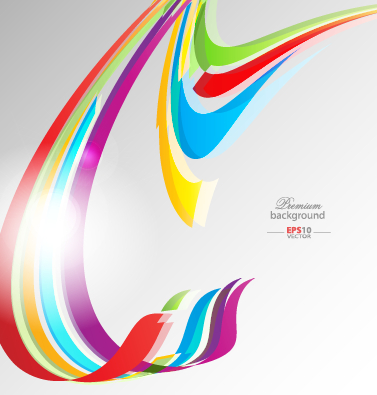 Dynamic lines abstract background design vector 05