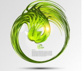 Abstract ecology creative background vector graphics 01