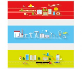 Creative banners web design vector graphics 02