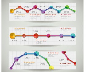 Creative banners web design vector graphics 03