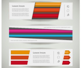 Creative banners web design vector graphics 05