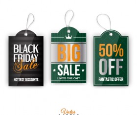Big sale vintage tags vector 02
