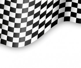 Black and white checkered background vector 02