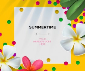 Blank paper advertisement background template set 04