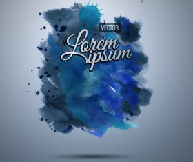 Blue watercolor grunge background graphics 02