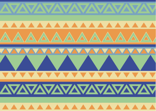 Bohemian style pattern vector graphics