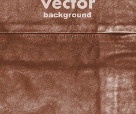Brown leather background vector