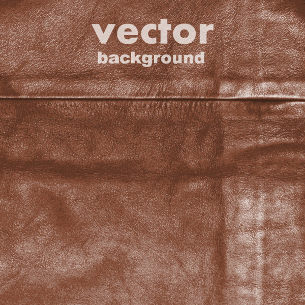 Brown leather background vector