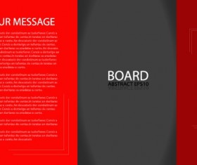 Business brochure template background vector set 01