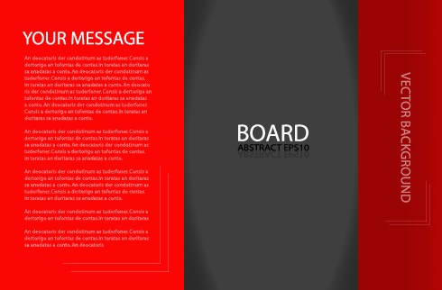 Business brochure template background vector set 01