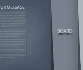 Business brochure template background vector set 02