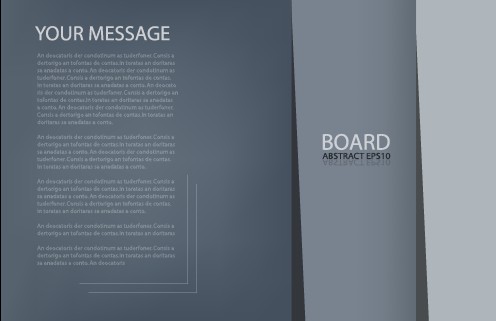 Business brochure template background vector set 02