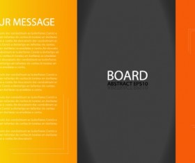 Business brochure template background vector set 03