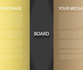 Business brochure template background vector set 05