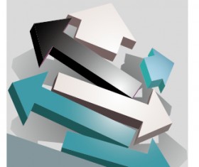 Business flyer and brochure arrow cover vector 01