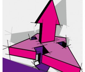 Business flyer and brochure arrow cover vector 04