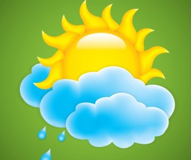 Cartoon summer sun vector background 05