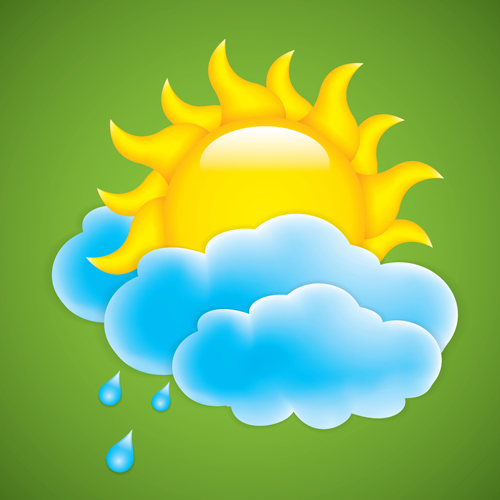 Download Cartoon summer sun vector background 05 free download