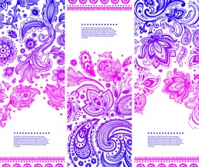 Christmas ethnic pattern banner vector 05