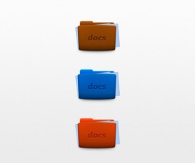 Colored docs icons psd