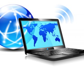 Creative Internet world design vector 01