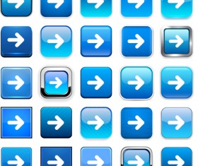 Creative arrows icons vectors pack set 04