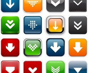 Creative arrows icons vectors pack set 05
