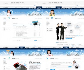 Creative children website template pack