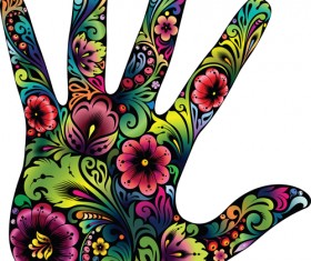 Creative palm design vector material 02