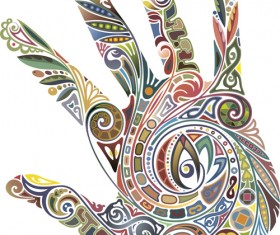 Creative palm design vector material 10