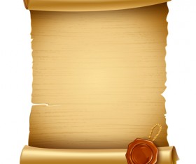 Creative scroll paper background vector set 01