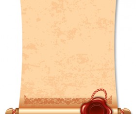 Creative scroll paper background vector set 02