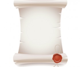 Creative scroll paper background vector set 03