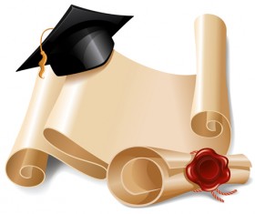 Creative scroll paper background vector set 08