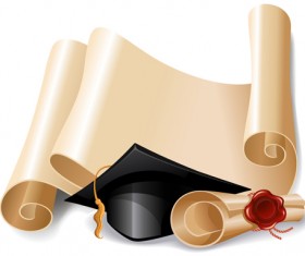 Creative scroll paper background vector set 09