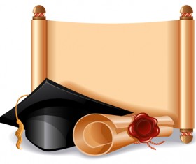 Creative scroll paper background vector set 10