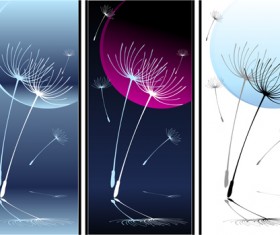 Dandelion banner vector graphic