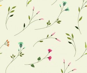 Elegant floral pattern vector material set 01