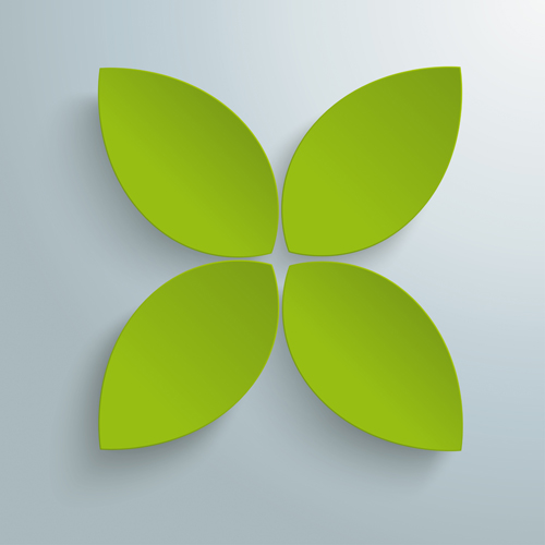 Elegant leaves shape vector background 03 free download